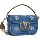 Valentino Garavani Blue Alltime Medium Shoulder Bag