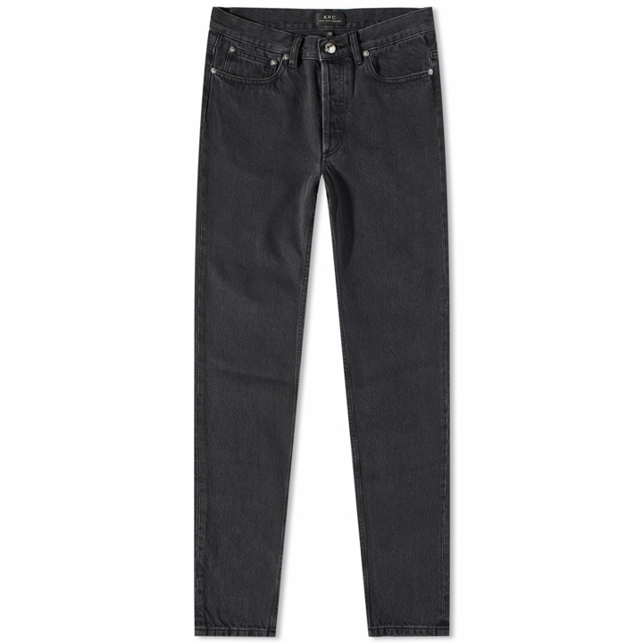 Photo: A.P.C. Men's Petit New Standard Jean in Washed Black
