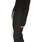 Rick Owens Black Wool Astaires Cropped Trousers