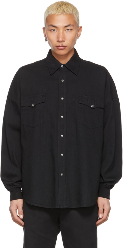 Photo: Alexander McQueen Black Organic Cotton Shirt