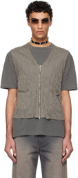 OUR LEGACY Taupe Crush Vest