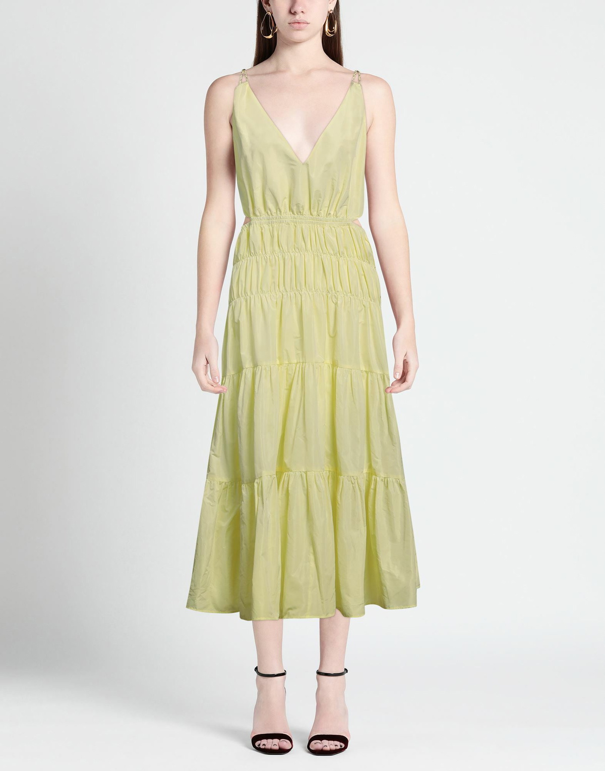 Maje Womens Maxi dress Pastel in Yellow