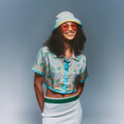 Casablanca Women's Printed Denim Bucket Hat in Multi