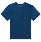 Howlin' - Fons Cotton-Blend Terry T-Shirt - Blue