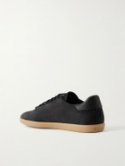 Zegna - 232 Leather-Trimmed Suede Sneakers - Black