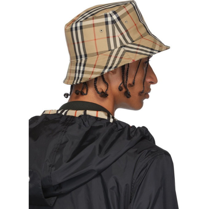 Burberry Beige Vintage Check Bucket Hat Burberry