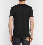 Dolce & Gabbana - Appliquéd Cotton-Jersey T-Shirt - Men - Black