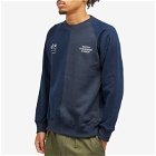 Space Available Men's x WHR Upcycled Logo Sweatshirt in Navy