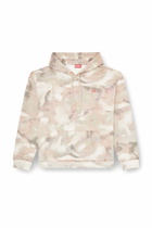 Diesel Hoodie in camouflage-print organic cotton - Sweaters Mens in Multicolor