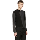 Kiko Kostadinov Black and Grey Four-Way Knit Sweater