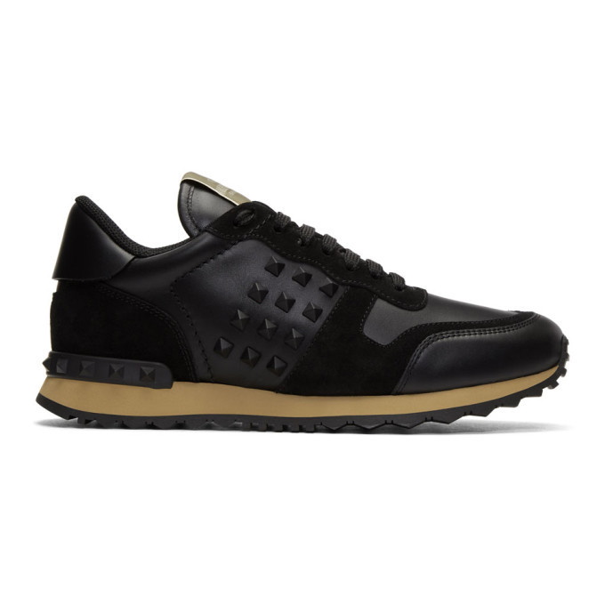 Photo: Valentino Black Valentino Garavani Rockstud Sneakers