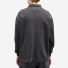 Fucking Awesome Men's Blackletter Rugby Shirt in Dark Grey