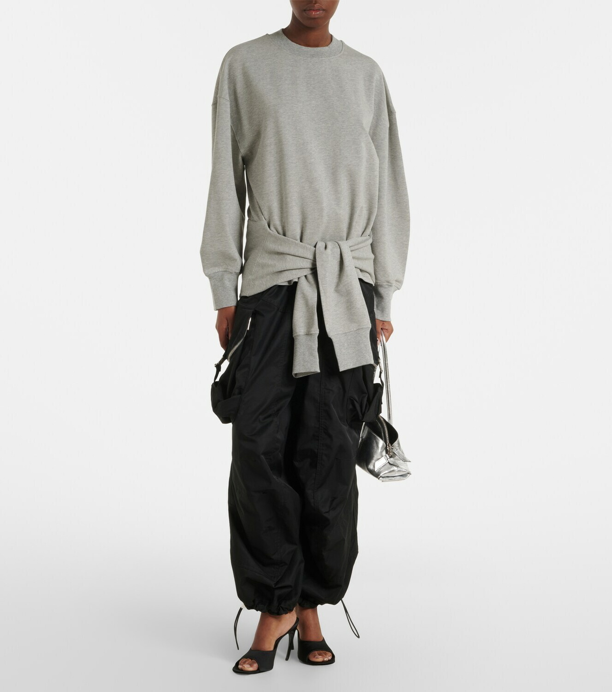 The Attico Cotton-blend cargo pants