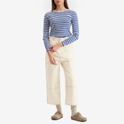 Beams Boy Women's Double Knee Painter Jeans in Ivory
