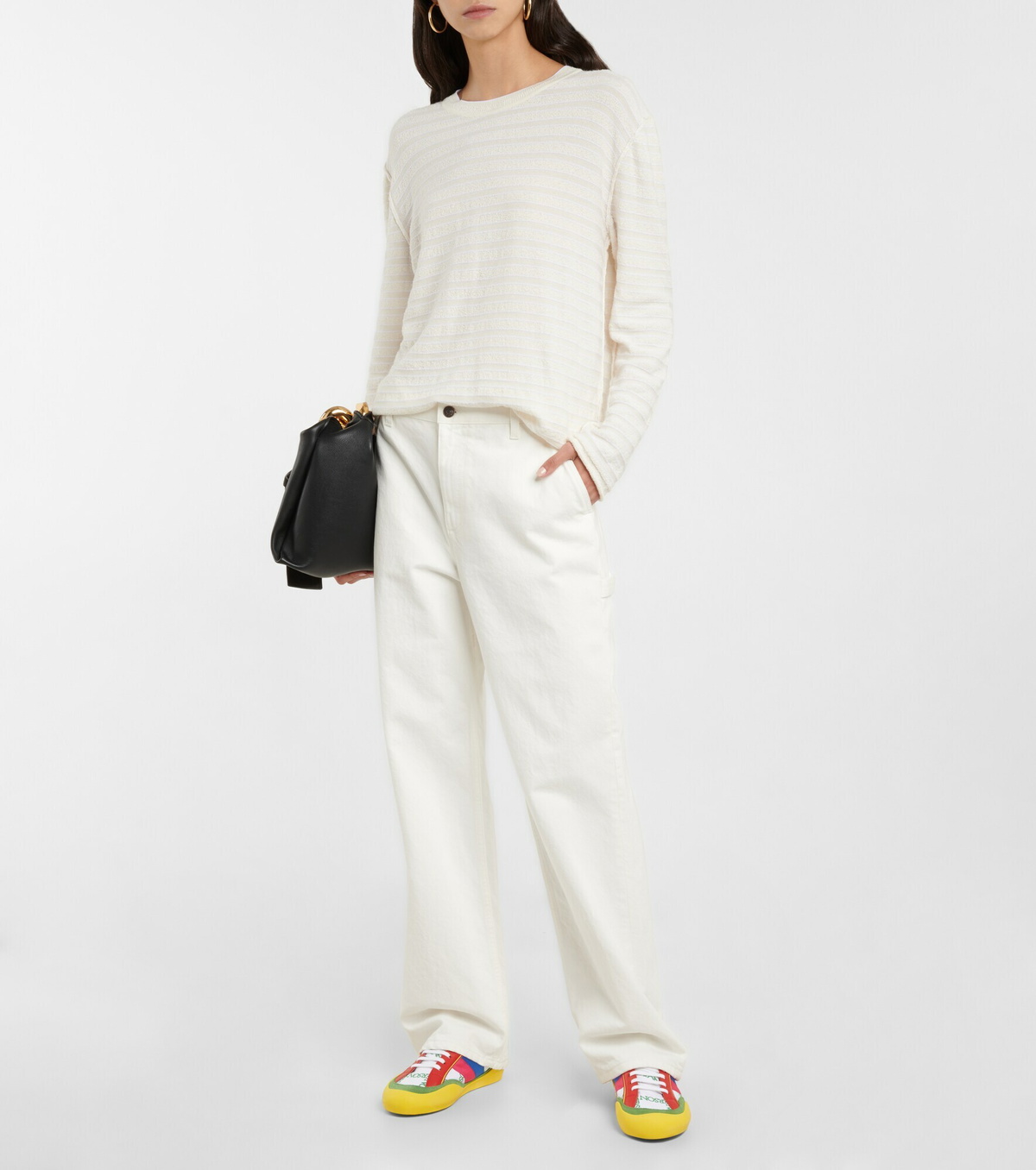 JW Anderson - Bubble colorblocked canvas sneakers JW Anderson
