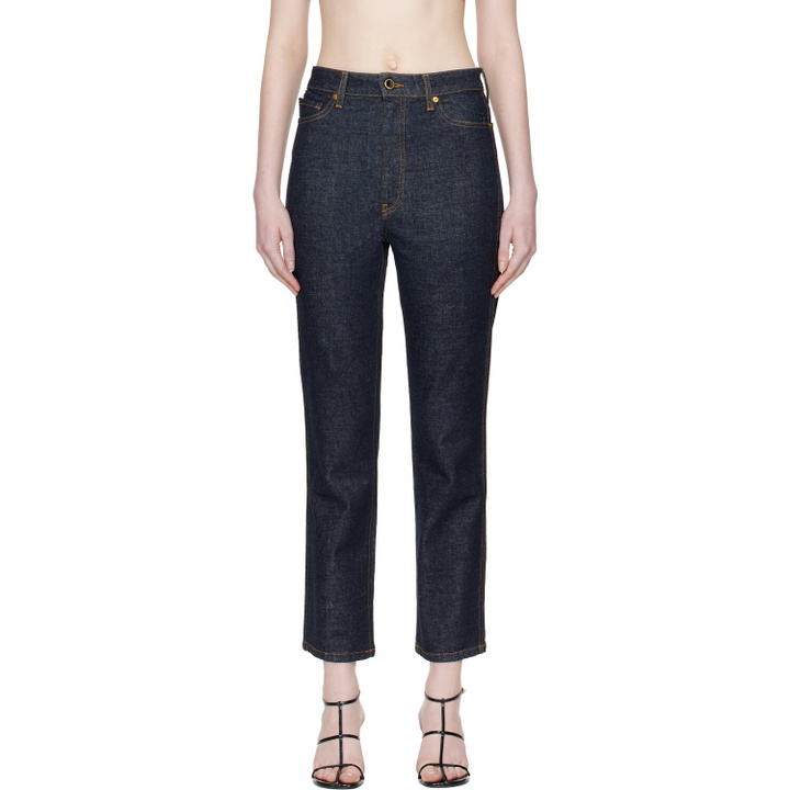 Photo: KHAITE Blue Abigail Stretch Jeans