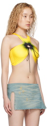 FAL-ASH Yellow Cutout Tank Top