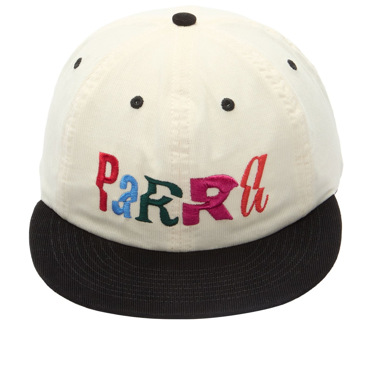 By Parra Men's Error Logo 6 Panel Cap in Off White 