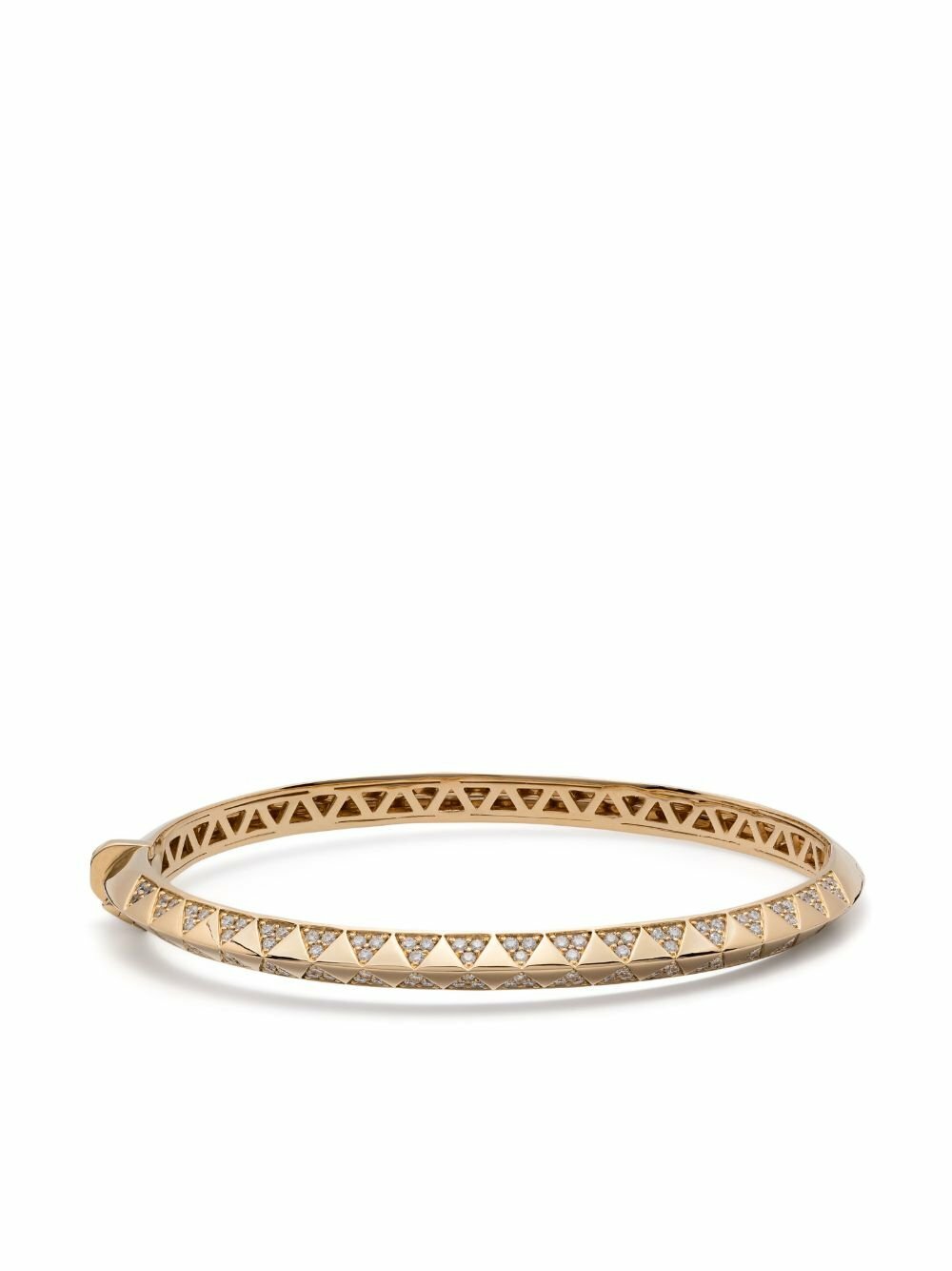 Harwell Godfrey 18K Yellow Gold Knife Edge Diamond Bracelet