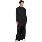 Y-3 Black Sport Uniform Box Pleated Trousers