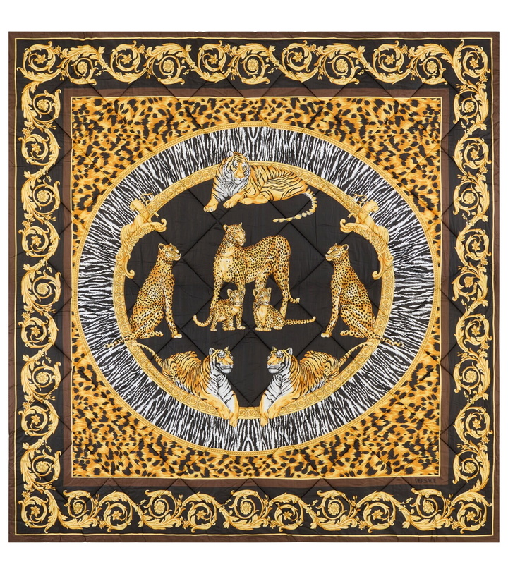 Photo: Versace Home Wild Cats cotton satin throw