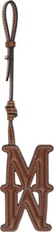 Max Mara Brown MMCharm Leather Bag Charm