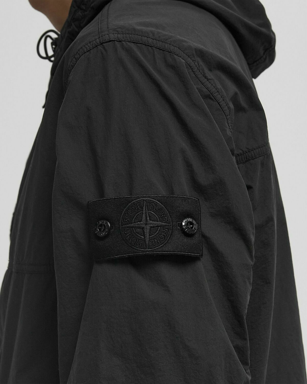 Stone Island CAPOSPALLA GHOST PIECE JACKET Black Mens Windbreaker