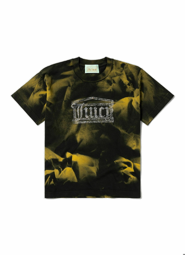 Photo: Aries x Juicy Couture - Tie-Dye Shrunken T-Shirt in Black