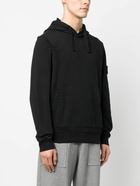 STONE ISLAND - Logo Cotton Hoodie