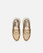 Pinko Ariel Sneakers With Laces And Rhinestones Rope Beige