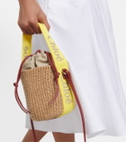 Chloe - Woody Small leather-trimmed bucket bag