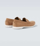 Christian Louboutin Moonboat leather boat shoes