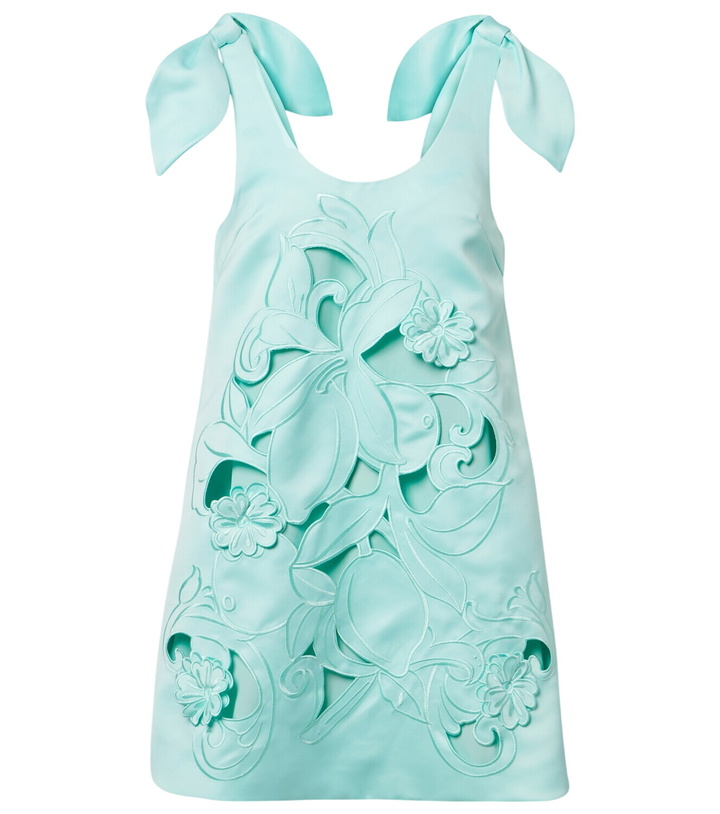 Photo: Leo Lin Harper bow-detail embroidered minidress