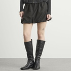 Samsøe Samsøe Women's Saroko Drawstring Waist Mini Skirt in Dark Grey Melange
