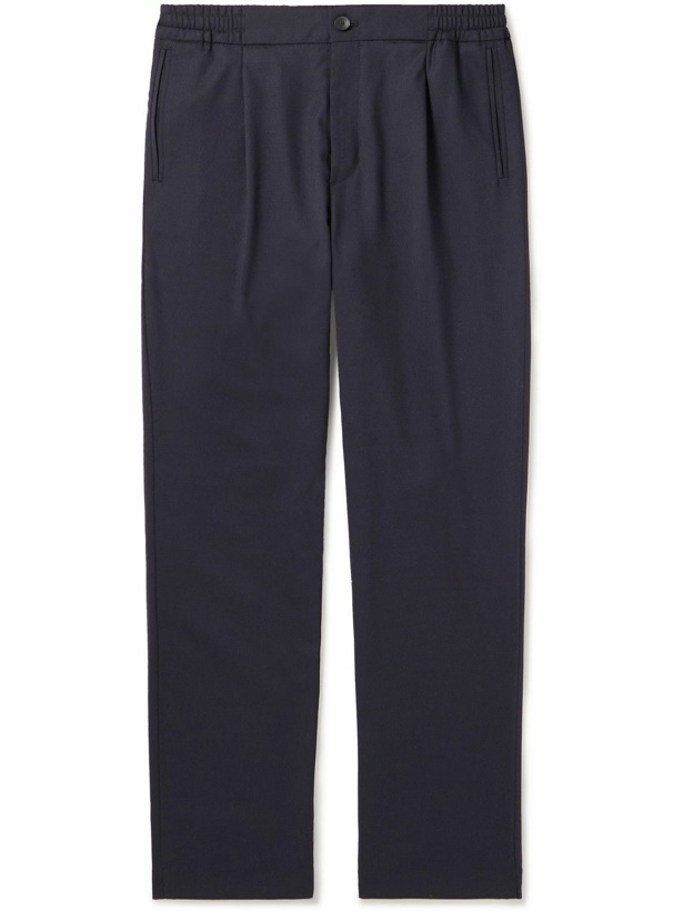 Photo: Mr P. - Tapered Twill Trousers - Blue