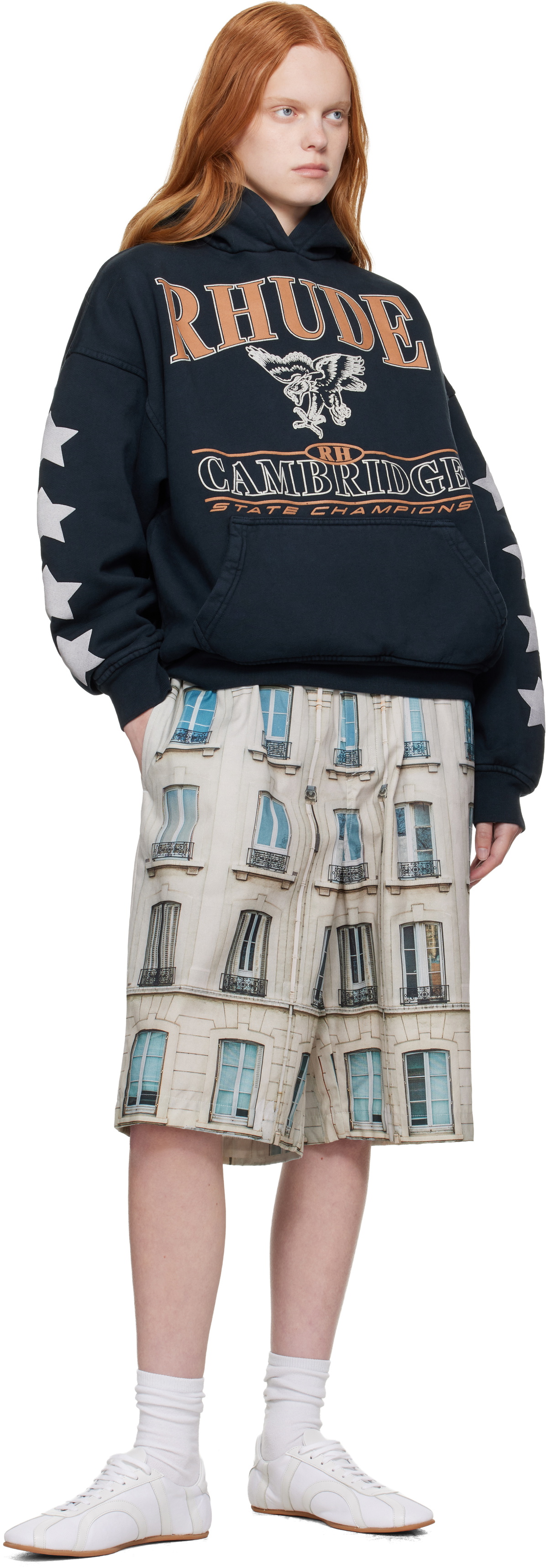 Rhude Black 'Cambridge State Champions' Hoodie