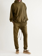 FEAR OF GOD - The Vintage Tapered Fleece-Back Cotton-Jersey Sweatpants - Brown - M