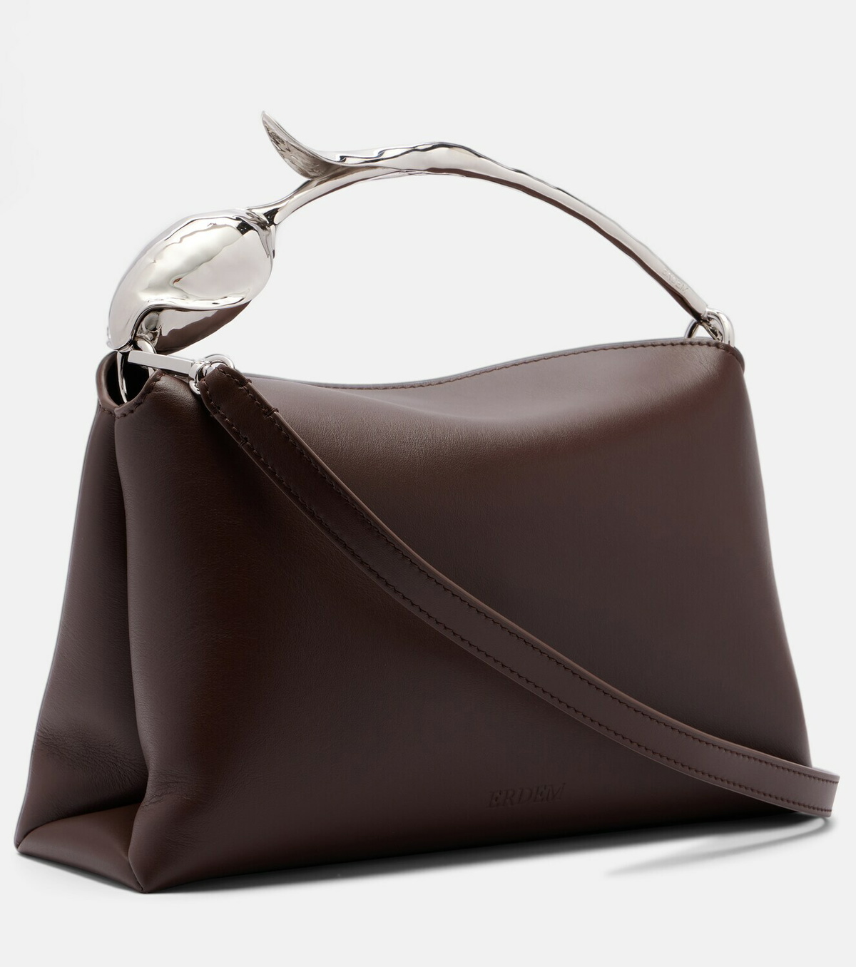 Erdem Bloom Midi leather top-handle bag