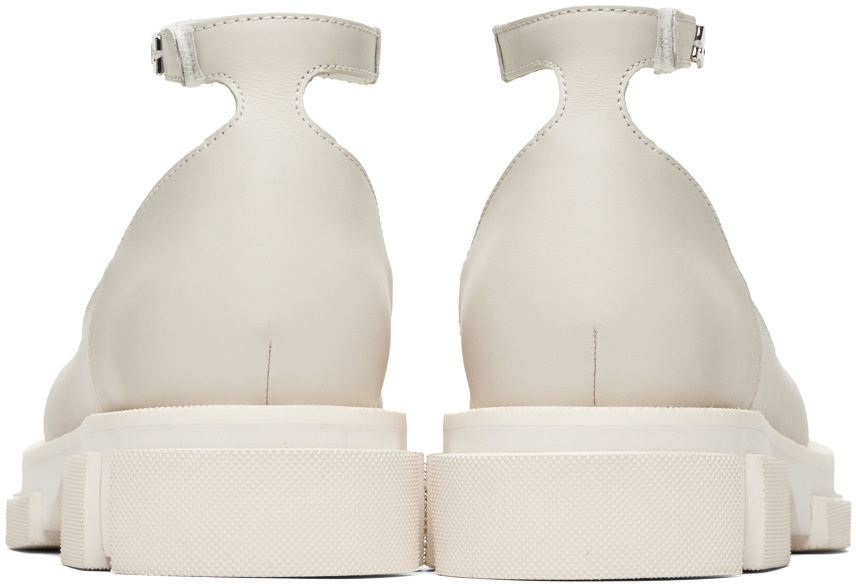 both White Gao Mary Jane Loafers