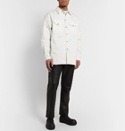 Acne Studios - Paint-Splattered Cotton-Twill Shirt Jacket - White