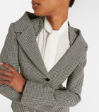McQueen Gingham layered blazer