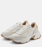 Bogner Kobe leather platform sneakers