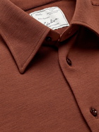 GIULIVA HERITAGE - Tommaso Wool-Jersey Shirt - Brown