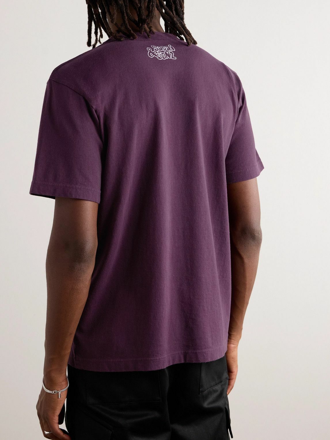 Sacai - Gonz One Love Printed Cotton-Jersey T-Shirt - Purple