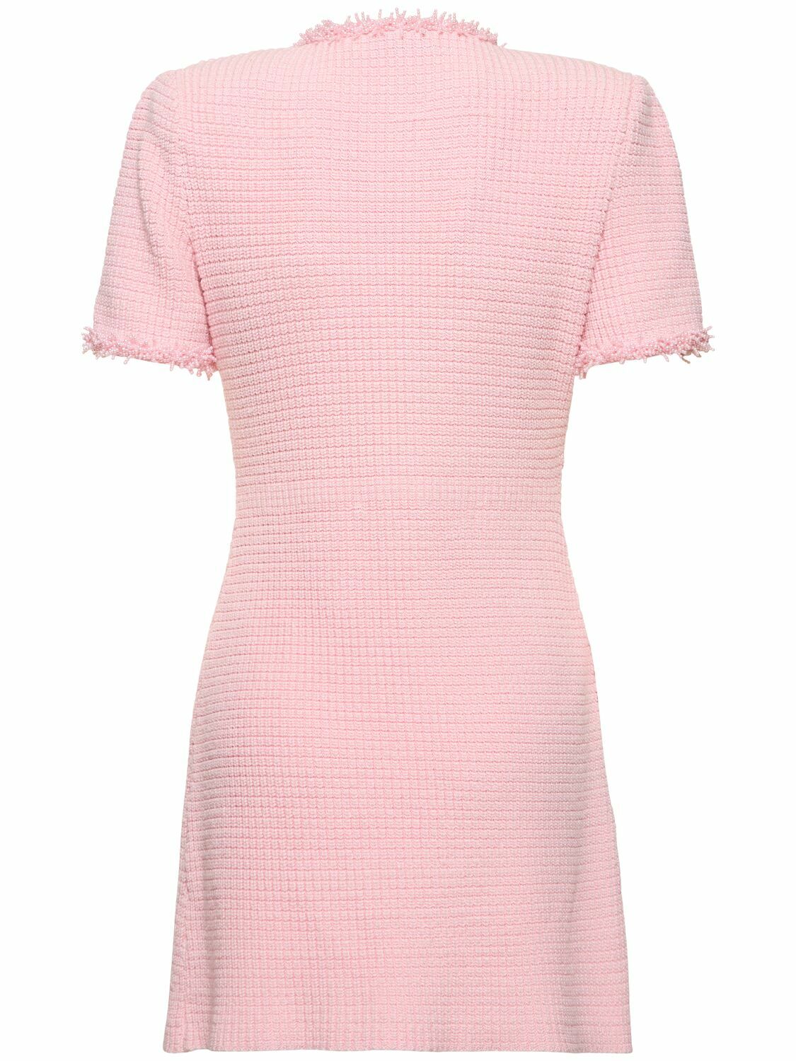 knee length dresses for ladies Amber Textured Knit Mini Dress in Black – FEHRNVI main image 0