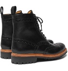Grenson - Fred Leather Brogue Boots - Men - Black