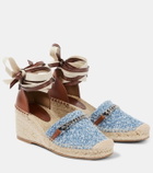Stella McCartney Gaia denim bouclé espadrilles