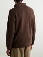 SSAM - Brushed Cashmere Polo Shirt - Brown