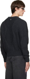 BLUEMARBLE Gray Chunky Wool Sweater