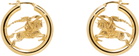 Burberry Gold EKD Hoop Earrings